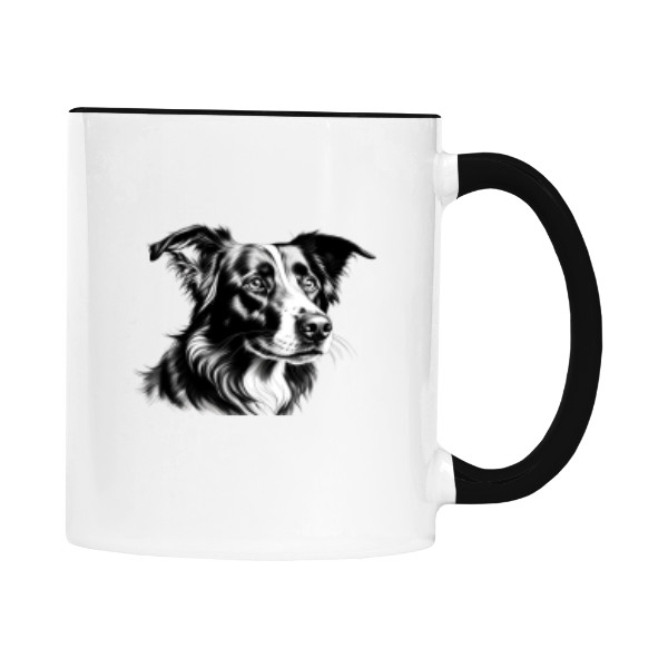 Hrnek malý barevný s potiskem Hrnek pejsek