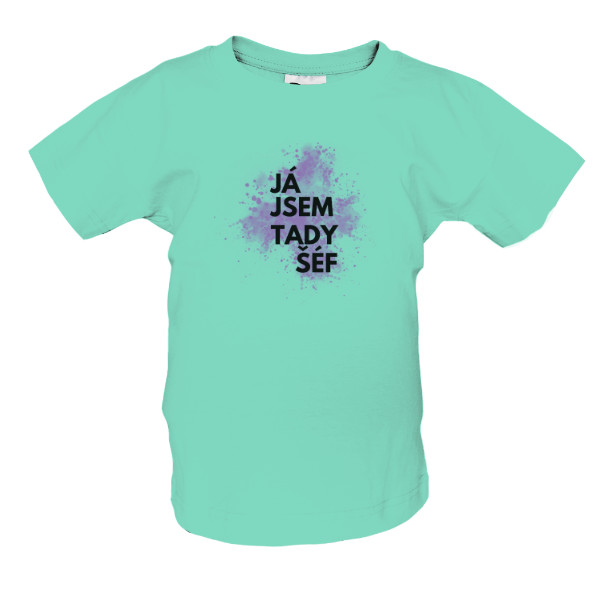 Tričko s potiskem Já jsem tady šéf