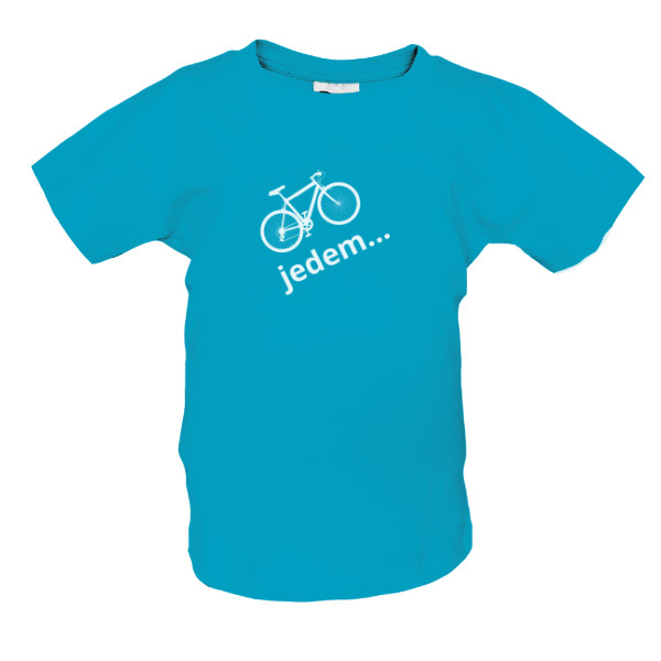 Tričko s potiskem Jedem na kolo