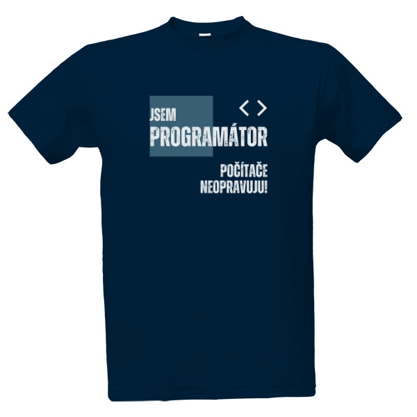 Tričko s potiskem Jsem programátor