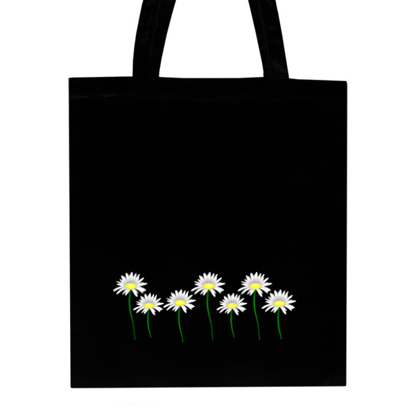 Nákupní taška unisex s potlačou Kopretiny