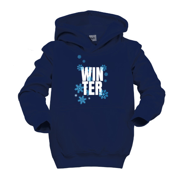 Dětská mikina s kapucí s potiskem Winter